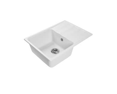 Мраморная мойка Lex Sirino 680 White Мраморная мойка Lex Sirino 680 White
