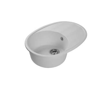 Мраморная мойка Lex Laguna 680 White Мраморная мойка Lex Laguna 680 White