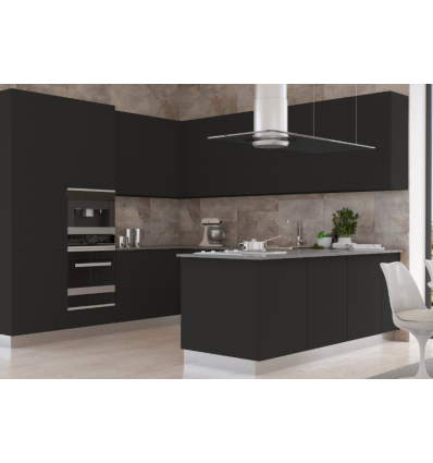 Фасады пластиковые FENIX 0720 NERO INGO Фасады пластиковые FENIX 0720 NERO INGO