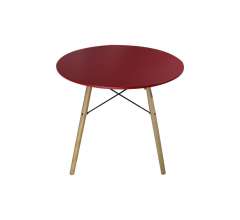 Стол обеденный дизайнерский красный (арт. T10)