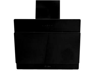 Наклонная кухонная вытяжка Glass 600 Black