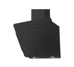 Наклонная кухонная вытяжка Glass 600 Black