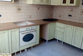 Галерея наших работ Массив дуба, Прованс, фисташка + патина