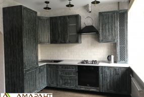 Галерея наших работ Фасад: массив береза, ГРАППА, цвет рошфор + патина