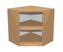 Полка угловая трапеция б/ф ШНУ60-60