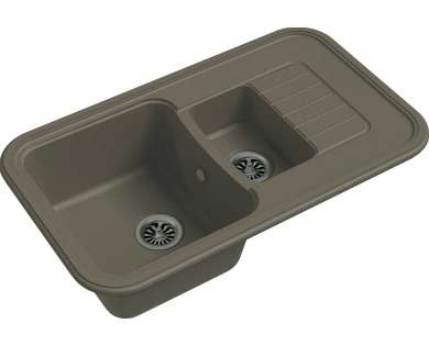 Мойка EWIGSTEIN Antik 60KF (темно-бежевый)