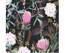 Пристенная панель Слотекс ARTE 86-0013/Dark Луговые цветы