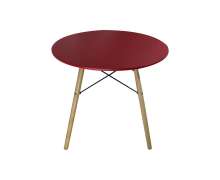 Стол обеденный дизайнерский красный (арт. T10)