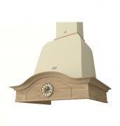 Рустика кухонная вытяжка PALERMO 600 Ivory