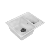 Мраморная мойка Lex Zurich 590 White